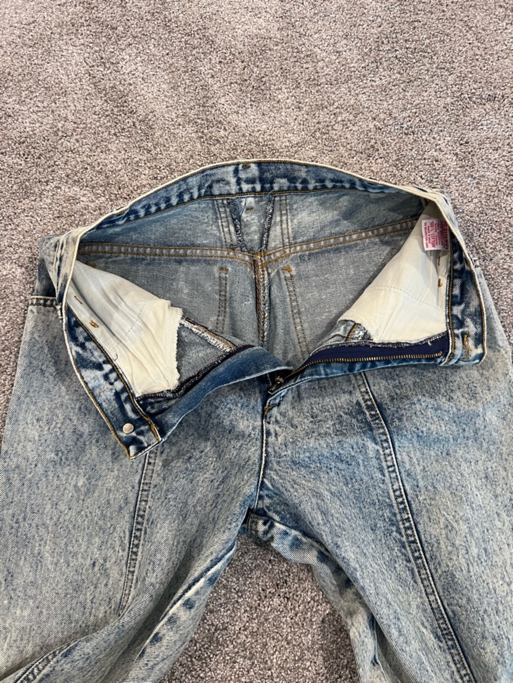 P.S. Gitano Vintage VTG Women’s Jeans Size 12 Acid Wash High Waist Pants Rare - Picture 9 of 16